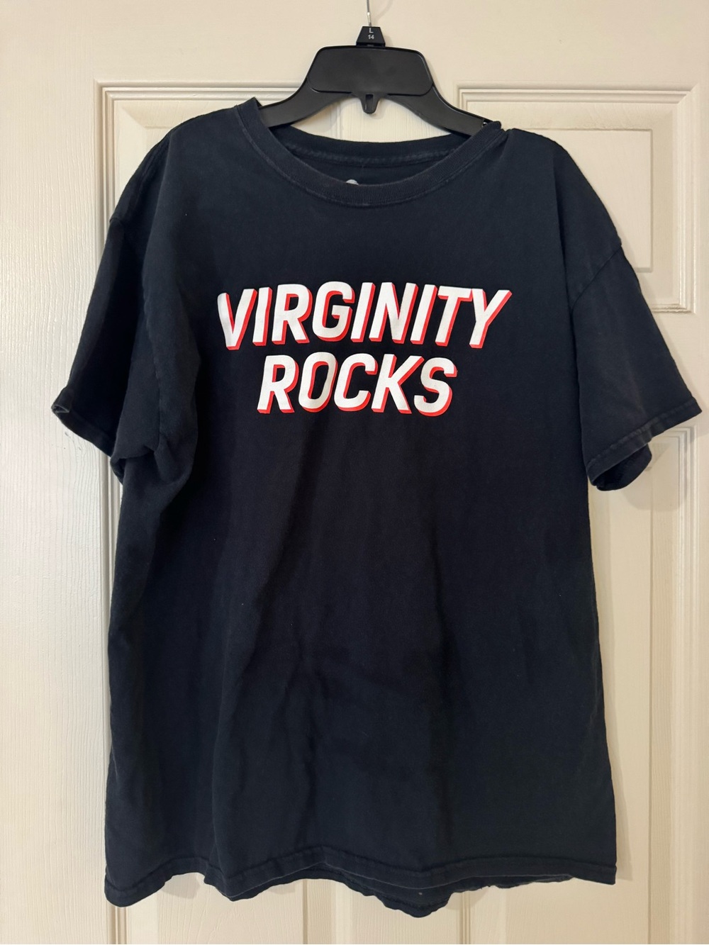 Danny Duncan Black Graphic Tee with 'Virginity Rocks' Slogan